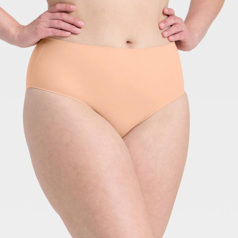 slide 4 of 5, Women's Luxury Collection Bonded Microfiber Briefs Underwear - Auden™ Pearl Tan XL, 1 ct