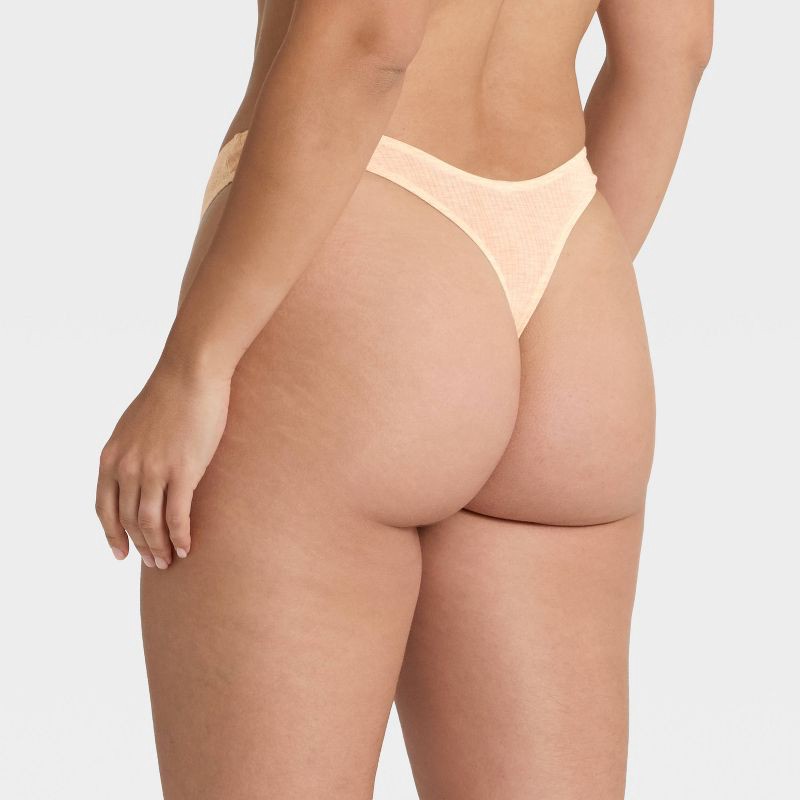 slide 2 of 5, Women's Modal Blend Thong Underwear - Auden™ Oatmeal S, 1 ct