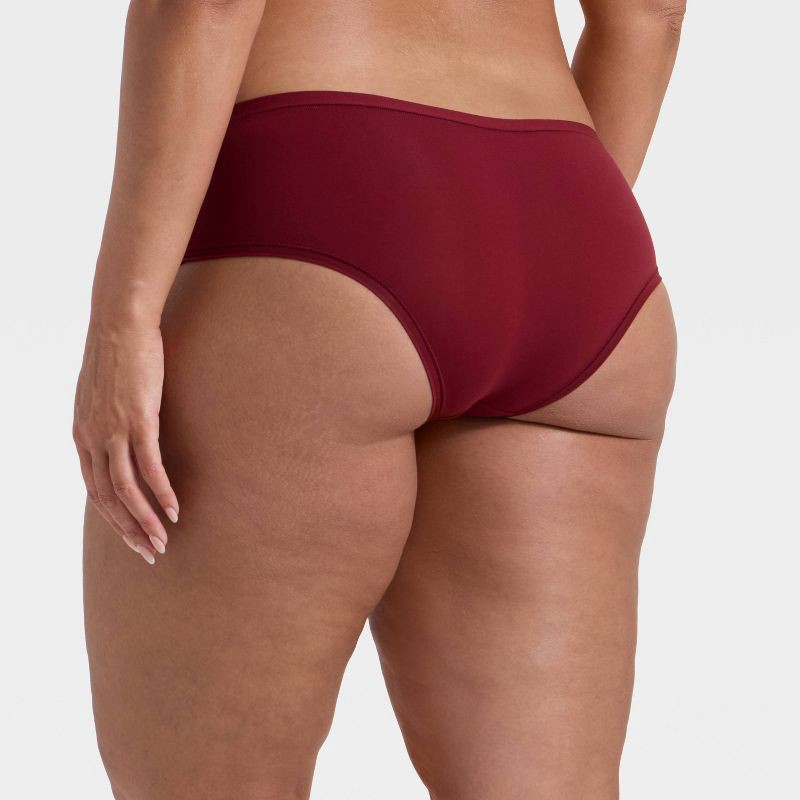 slide 2 of 5, Women's Luxe Stretch Cheeky Underwear - Auden™ Berry Red XS, 1 ct