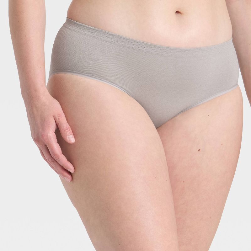 slide 4 of 5, Women's Seamless Hipster Underwear - Auden™ Heathered Gray S, 1 ct