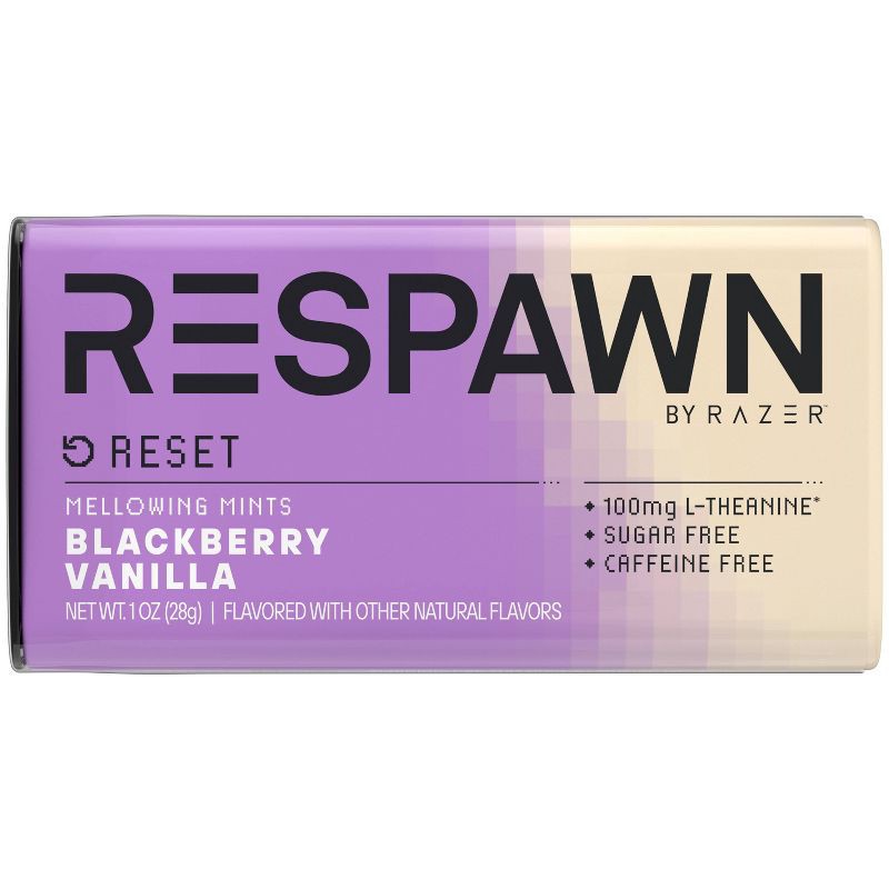 slide 1 of 13, Respawn by Razer Blackberry Vanilla Sugar Free Mints with L-Theanine and B Vitamins - 1oz, 1 oz