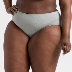 Women's Seamless Hipster Underwear - Auden™ Heathered Gray 3X