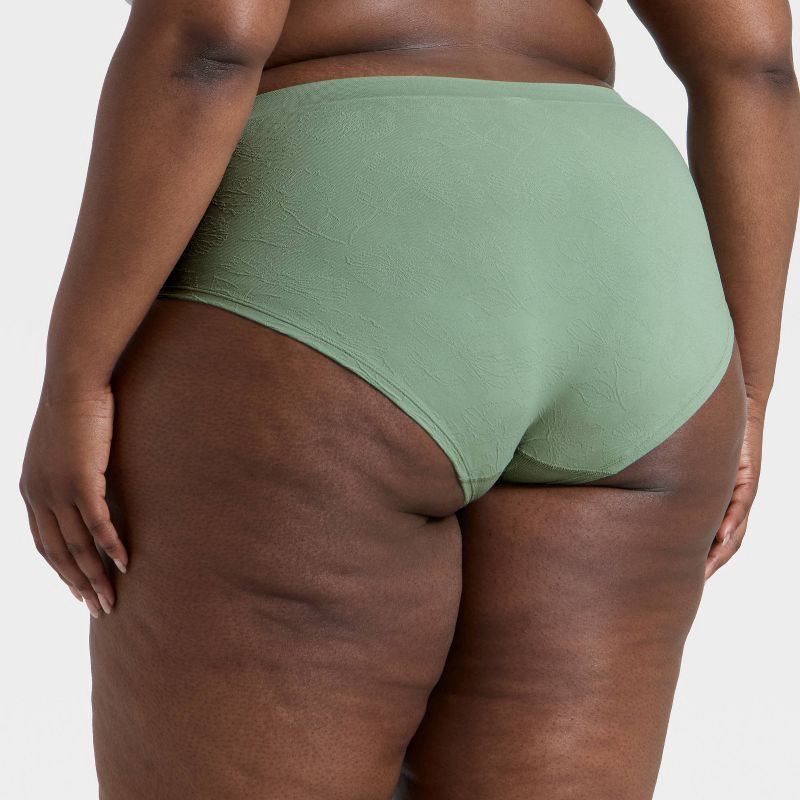 slide 2 of 3, Women's Seamless Hipster Underwear - Auden™ Green 3X, 1 ct