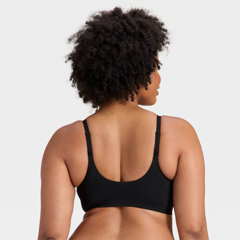 slide 6 of 6, Women's Luxury Collection Removeable Pad Longline Plunge Bralette - Auden™ Black M, 1 ct