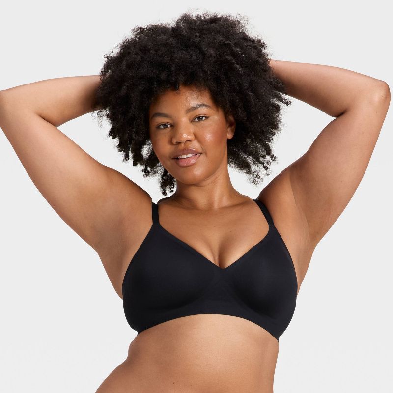 slide 5 of 6, Women's Luxury Collection Removeable Pad V-Neck Bralette - Auden™ Black S, 1 ct