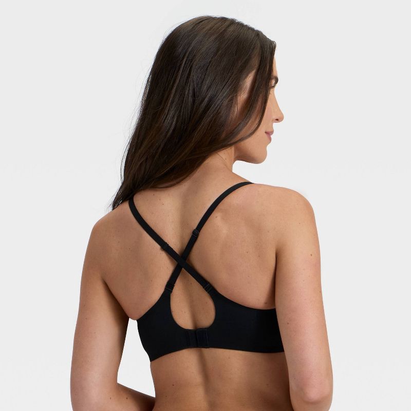slide 4 of 6, Women's Luxury Collection Removeable Pad V-Neck Bralette - Auden™ Black M, 1 ct