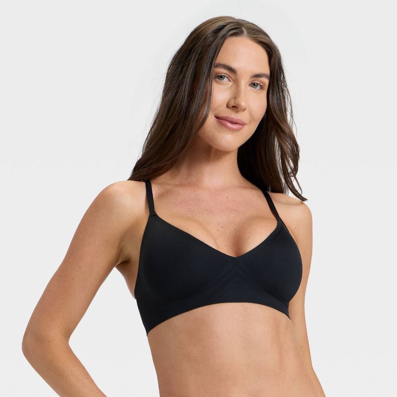 slide 1 of 6, Women's Luxury Collection Removeable Pad V-Neck Bralette - Auden™ Black XXL, 1 ct
