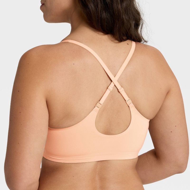 slide 4 of 6, Women's Luxury Collection Removeable Pad Longline Plunge Bralette - Auden™ Pearl Tan XS, 1 ct