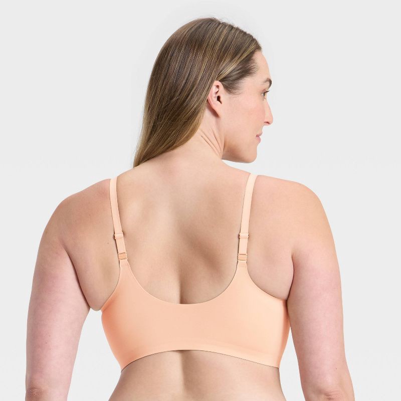 slide 6 of 6, Women's Luxury Collection Removeable Pad Longline Plunge Bralette - Auden™ Pearl Tan M, 1 ct