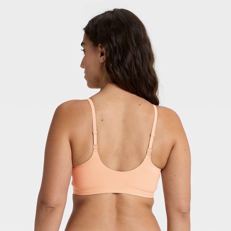 slide 2 of 6, Women's Luxury Collection Removeable Pad Longline Plunge Bralette - Auden™ Pearl Tan XL, 1 ct