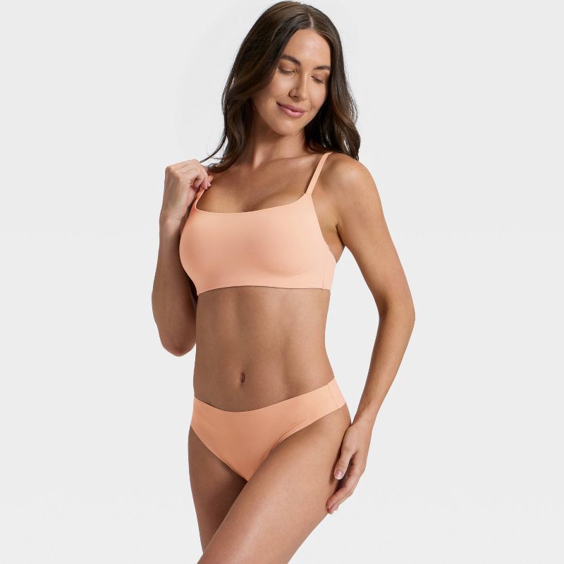 slide 3 of 5, Women's Luxury Collection Luxe Stretch Lightly Lined Scoop Bralette - Auden™ Pearl Tan XS, 1 ct