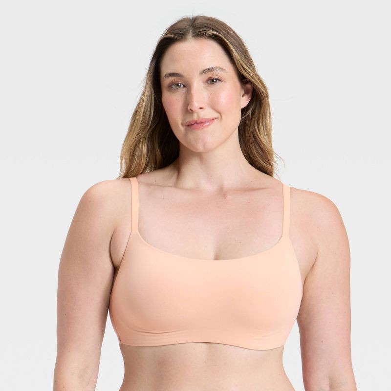 slide 4 of 5, Women's Luxury Collection Luxe Stretch Lightly Lined Scoop Bralette - Auden™ Pearl Tan S, 1 ct