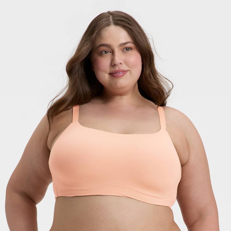 slide 1 of 3, Women's Luxury Collection Luxe Stretch Lightly Lined Scoop Bralette - Auden™ Pearl Tan XXL, 1 ct