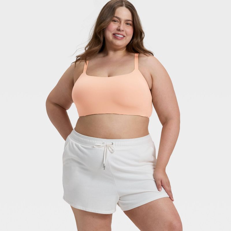 slide 3 of 3, Women's Luxury Collection Luxe Stretch Lightly Lined Scoop Bralette - Auden™ Pearl Tan XXL, 1 ct