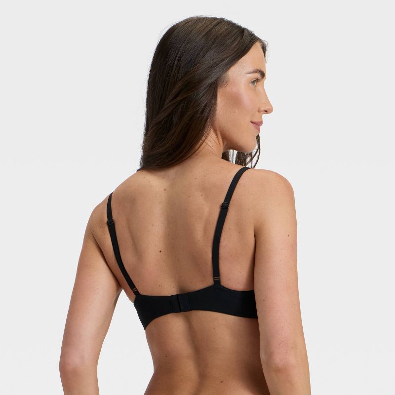 slide 2 of 5, Women's Luxury Collection Luxe Stretch Lightly Lined Scoop Bralette - Auden™ Black S, 1 ct