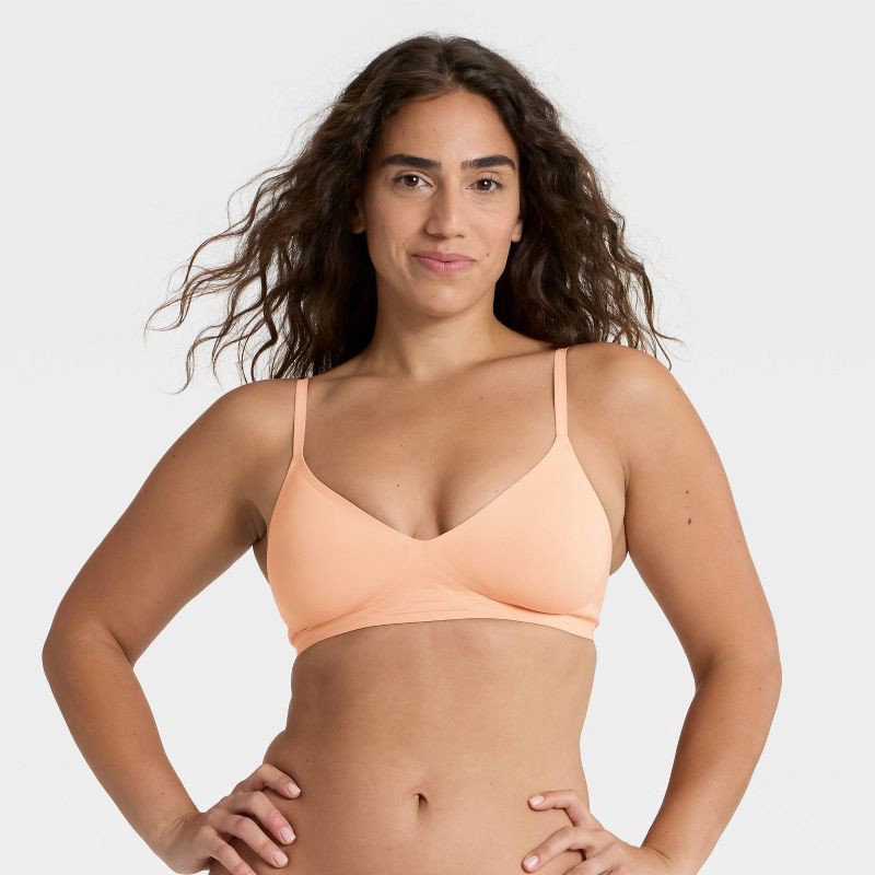 slide 1 of 6, Women's Luxury Collection Removeable Pad V-Neck Bralette - Auden™ Pearl Tan XXL, 1 ct