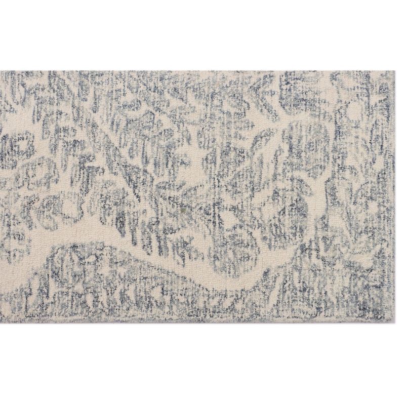 slide 2 of 4, Raj 5'x7' Wool Tufted Bouquet Area Rug Blue, 1 ct