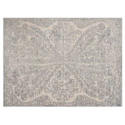 Raj 5'x7' Wool Tufted Bouquet Area Rug Blue