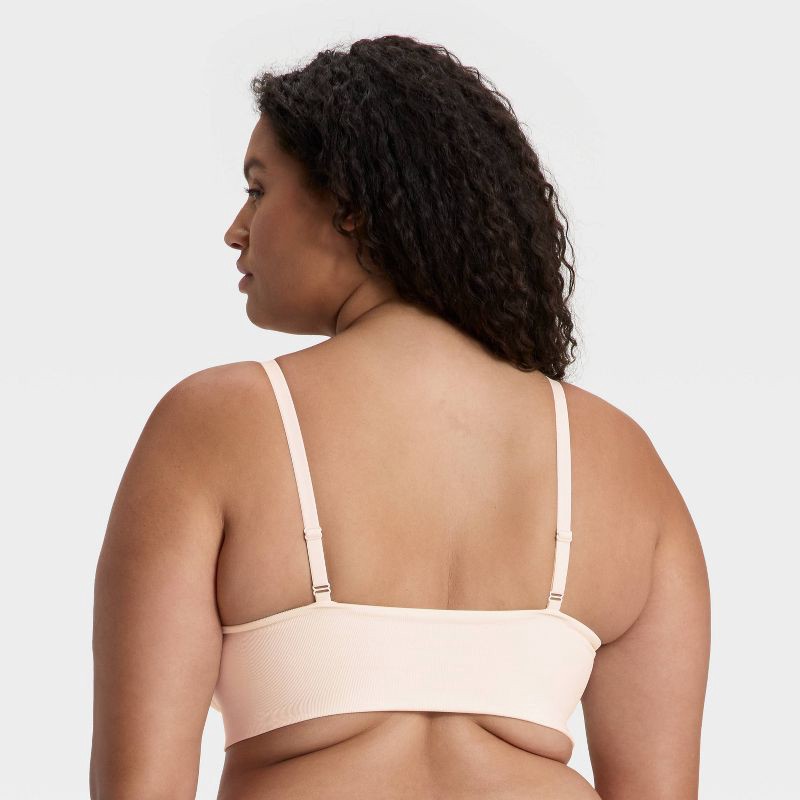 slide 5 of 5, Women's Seamless Wirefree Push Up Bra - Wild Fable™ Fresh White XXL, 1 ct