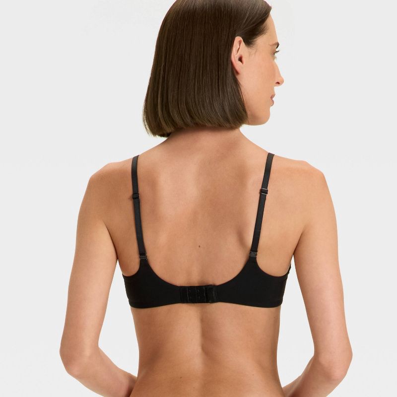 slide 2 of 6, Women's Luxe Stretch Wirefree Plunge Bra - Auden™ Black 34A, 1 ct