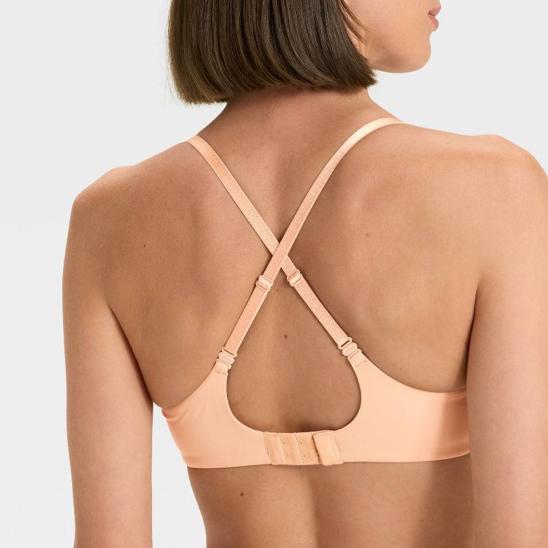 slide 4 of 6, Women's Luxe Stretch Wirefree Plunge Bra - Auden™ Pearl Tan 38B, 1 ct