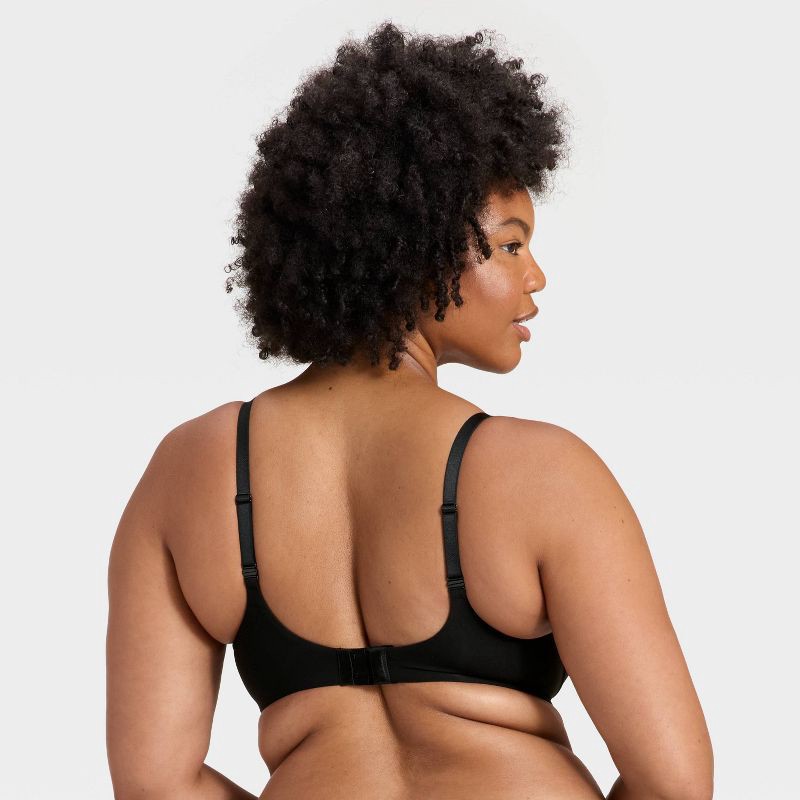 slide 6 of 6, Women's Luxe Stretch Wirefree Plunge Bra - Auden™ Black 34D, 1 ct