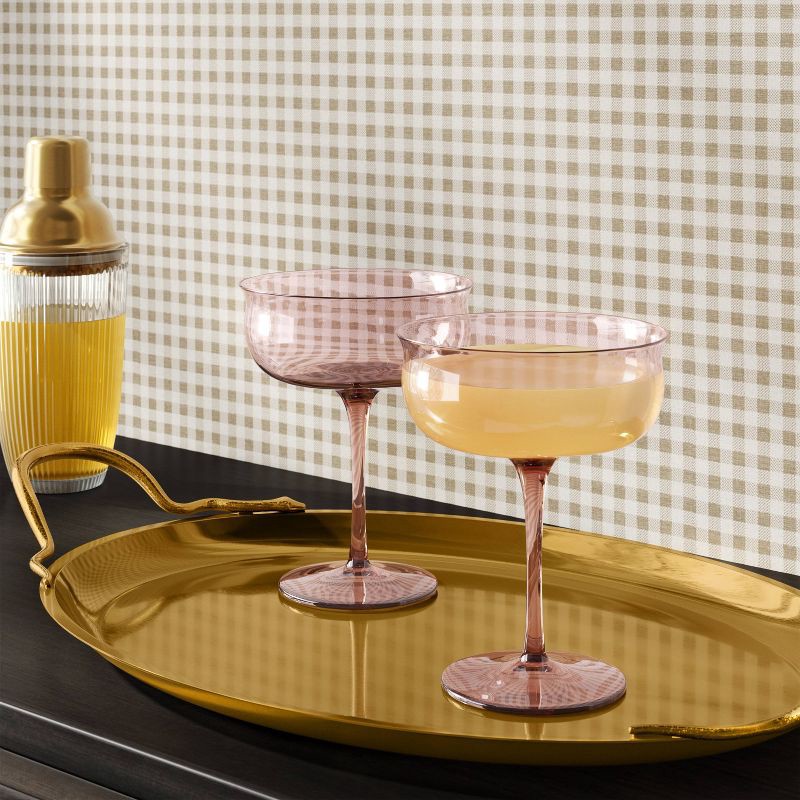 slide 2 of 3, 13oz Vintage Stemmed Tall Coupe Cocktail Rustic Barn - Threshold™, 13 oz