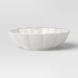 Serve Bowl Scalloped Gold Rim - Threshold™