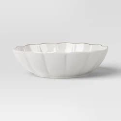 Serve Bowl Scalloped Gold Rim - Threshold™