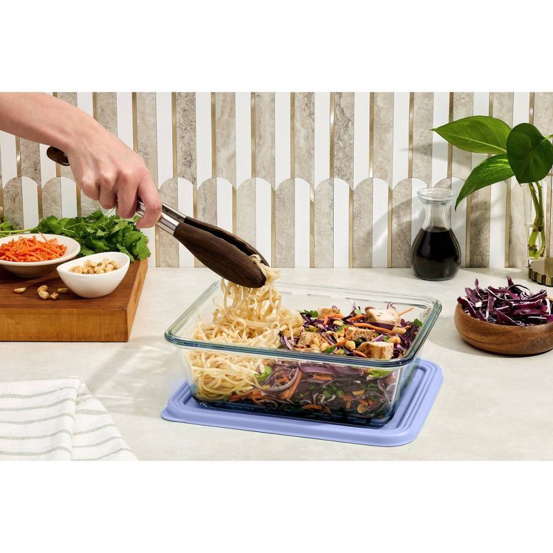 slide 2 of 4, Ello Everyday Glass 11c Open Stock Food Storage Container Plastic Lid, Oven and Dishwasher Safe Periwinkle, 1 ct