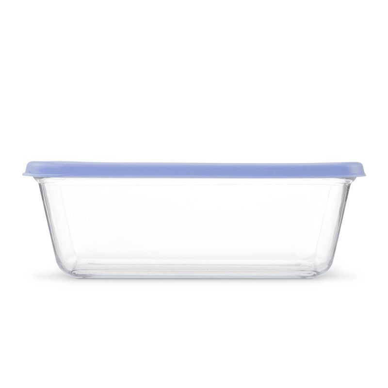 slide 1 of 4, Ello Everyday Glass 11c Open Stock Food Storage Container Plastic Lid, Oven and Dishwasher Safe Periwinkle, 1 ct
