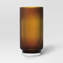 20.2oz Cassin Ribbed Tall Tumbler Amber - Threshold™