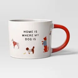 17oz Stoneware HOME IS WHERE MY DOG IS Mug - Room Essentials™
