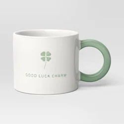 16oz Stoneware GOOD LUCK CHARM Mug - Room Essentials™