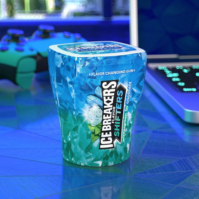 slide 3 of 7, Ice Breakers Sugar-Free Gum Flavor Shifters Wintergreen/Cool mint - 3.24oz, 3.24 oz