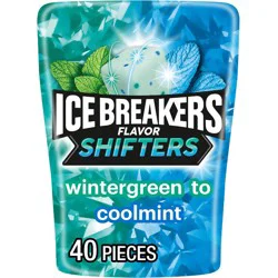 Ice Breakers Sugar-Free Gum Flavor Shifters Wintergreen/Cool mint - 3.24oz
