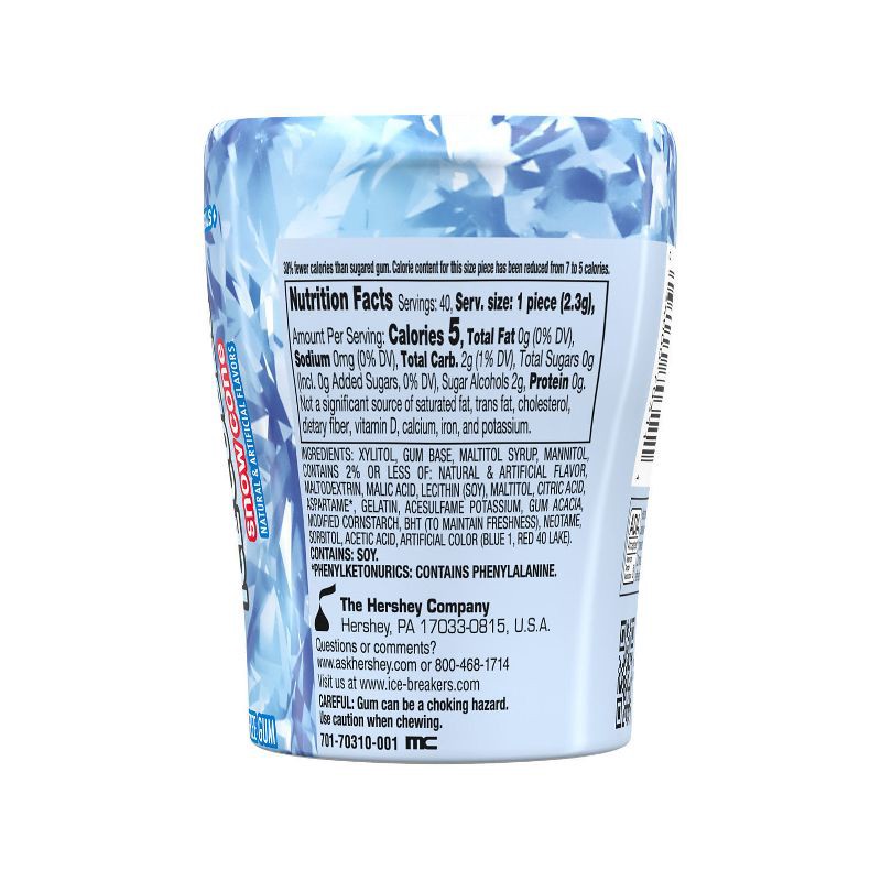slide 4 of 7, Ice Breakers Ice Cubes Snow Cone Flavored Sugar Free Chewing Gum - 3.24oz, 3.24 oz