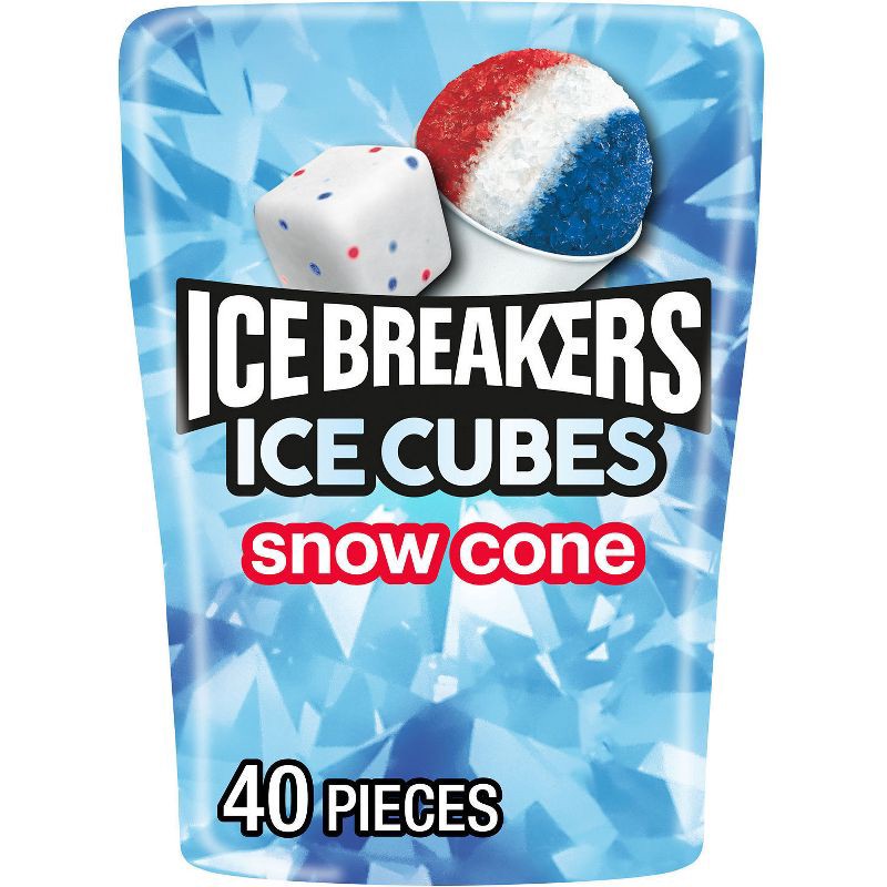 slide 1 of 7, Ice Breakers Ice Cubes Snow Cone Flavored Sugar Free Chewing Gum - 3.24oz, 3.24 oz