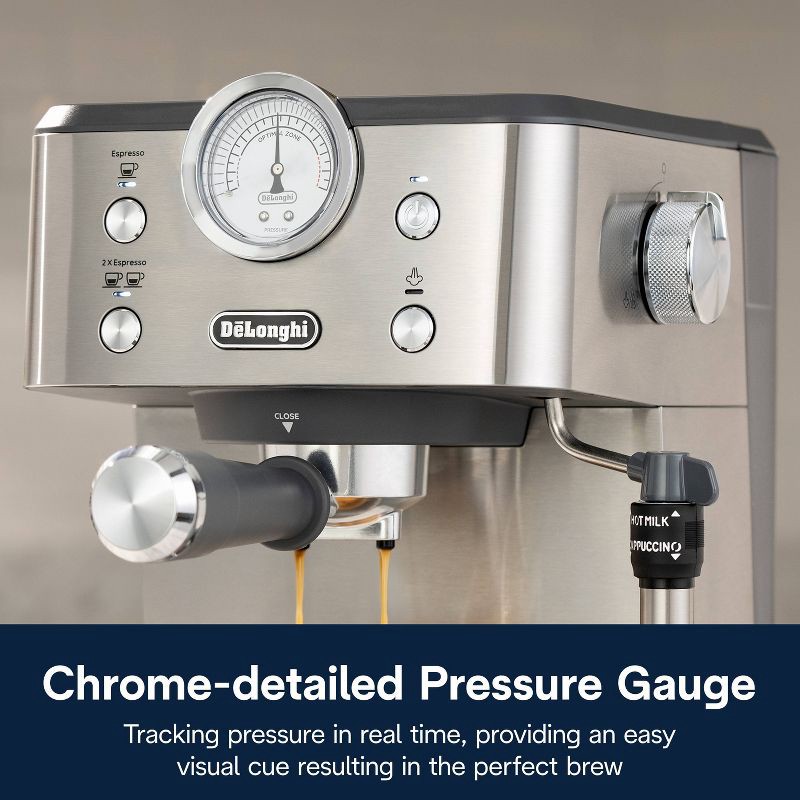 slide 6 of 13, DeLonghi Classic Espresso Machine Silver, 1 ct