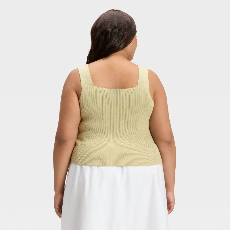 slide 2 of 3, Women's V-Neck Sweater Tank - A New Day™ Light Green XXL, 1 ct