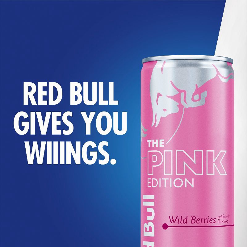slide 4 of 9, Red Bull Pink Edition Energy Drink - 12 fl oz Can, 12 fl oz