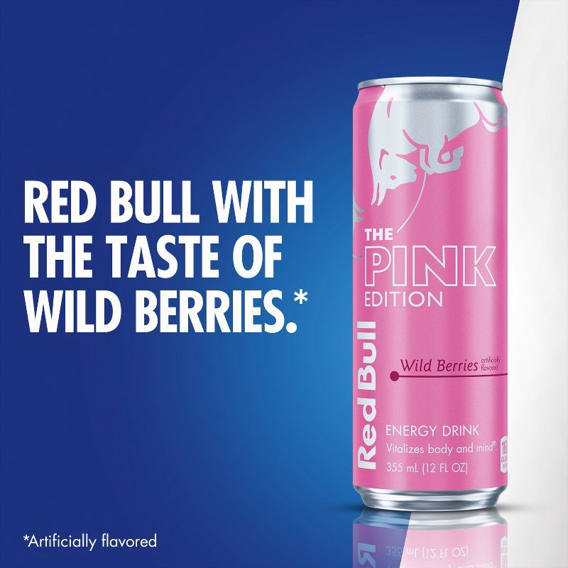 slide 9 of 9, Red Bull Pink Edition Energy Drink - 12 fl oz Can, 12 fl oz