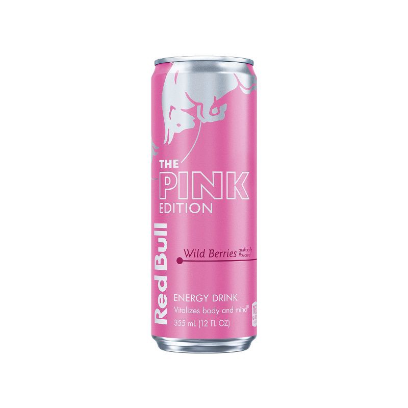 slide 1 of 9, Red Bull Pink Edition Energy Drink - 12 fl oz Can, 12 fl oz