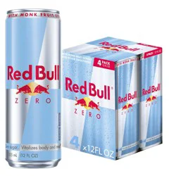 Red Bull Zero Energy Drink - 4pk/12 fl oz Cans