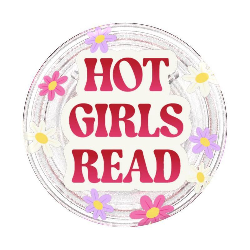 slide 2 of 5, PopSockets PopGrip E-Reader with Tablet Grip and Stand - Hot Girls Read, 1 ct