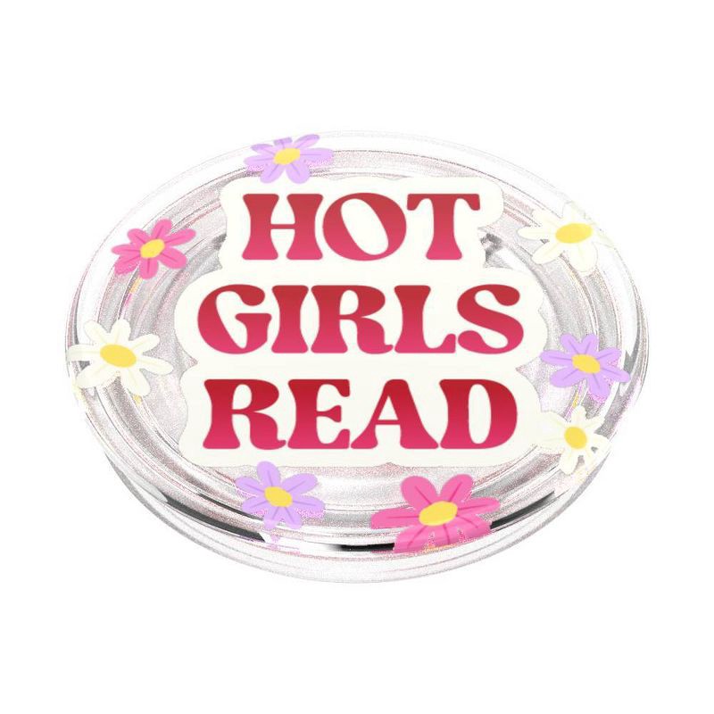 slide 3 of 5, PopSockets PopGrip E-Reader with Tablet Grip and Stand - Hot Girls Read, 1 ct