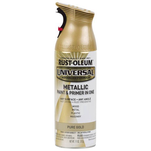 slide 34 of 67, Rust-Oleum 11oz Universal Metallic Spray Paint Pure Gold, 11 oz