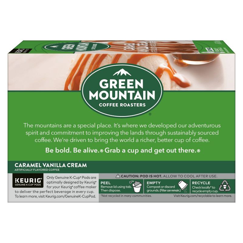 slide 14 of 14, Green Mountain Caramel Vanilla Cream Flavored Keurig K-Cup Light Roast Coffee Pods - 10ct, 10 ct