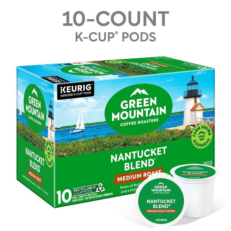 slide 3 of 19, Green Mountain Nantucket Blend Keurig K-Cup Medium Roast Coffee Pods - 10ct, 10 ct