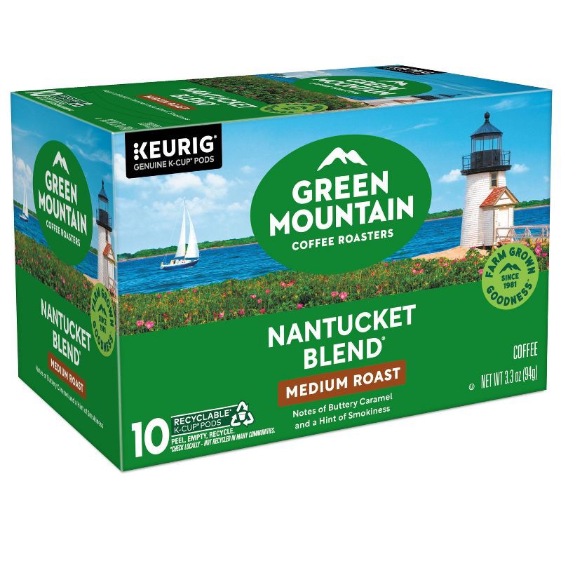 slide 17 of 19, Green Mountain Nantucket Blend Keurig K-Cup Medium Roast Coffee Pods - 10ct, 10 ct